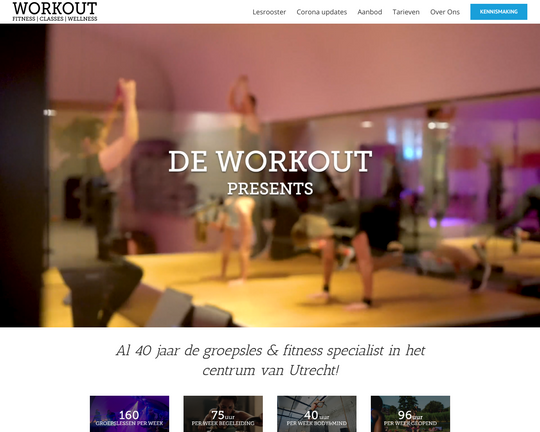 Fitnesscentrum de WorkOut Logo